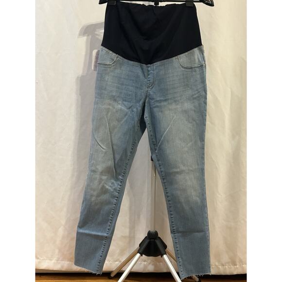 NWT Isabel Maternity Crossover Panel Denim Jeans Women's size 14/32 - Picture 1 of 6